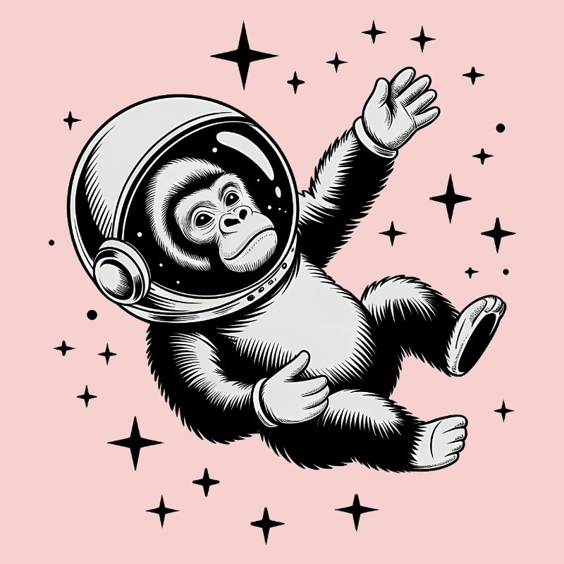 Un singe dans l'espace - Logo d'Astonomy