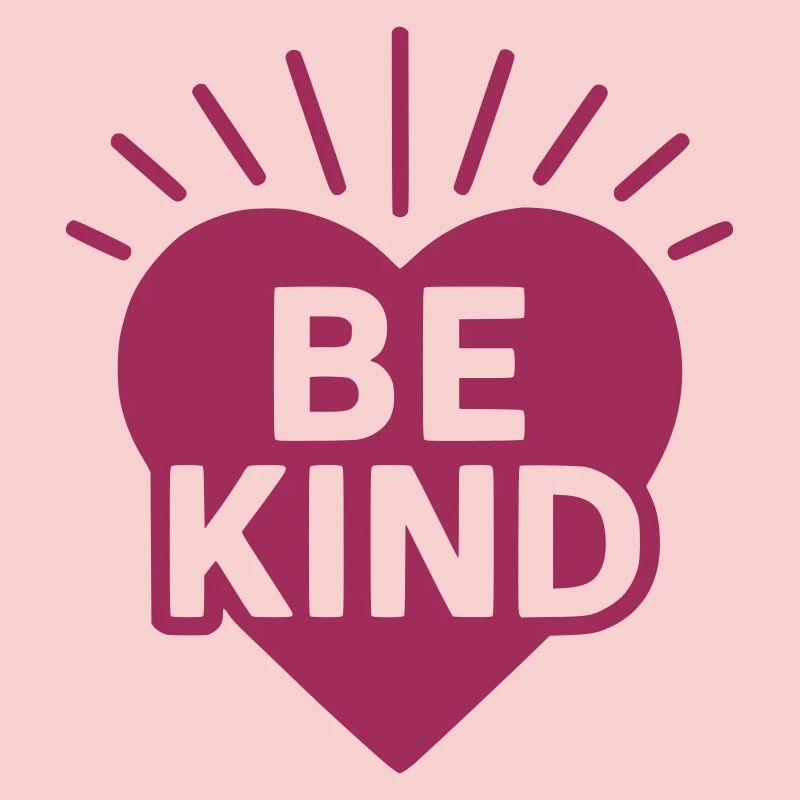 Heart with Be Kind Message