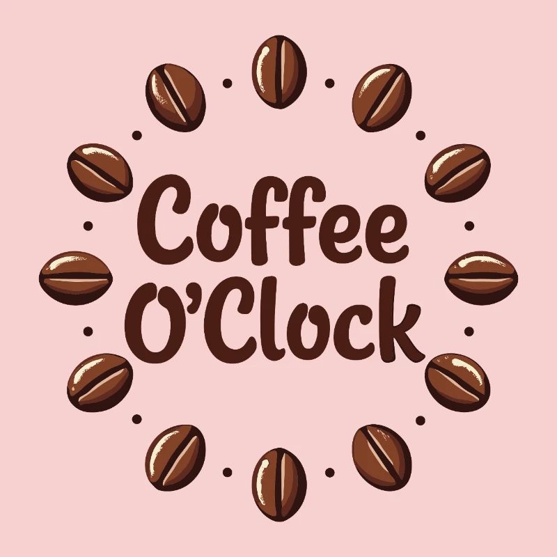 Kaffeetraum Design mit Coffee O'Clock Thema