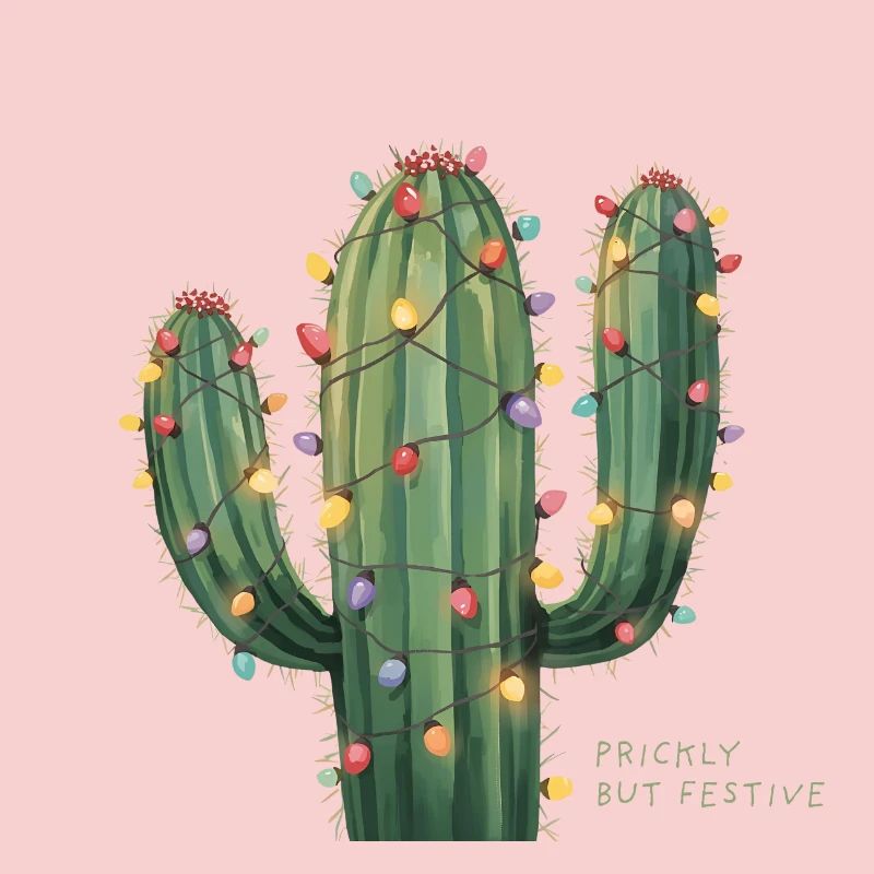 Weihnachtskaktus – Prickly but Festive