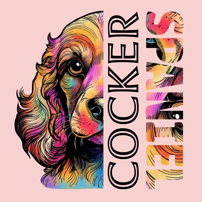 Cocker Spaniel coloré