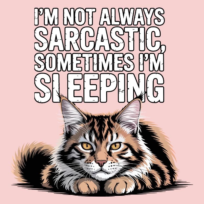Sommeil de chat sarcastique