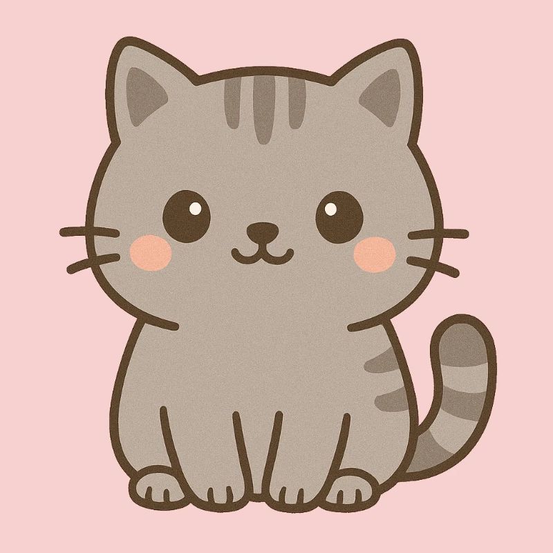 Cute gray kitten