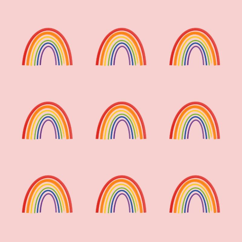 Vivid Rainbow Pattern for LGBT Pride Apparel