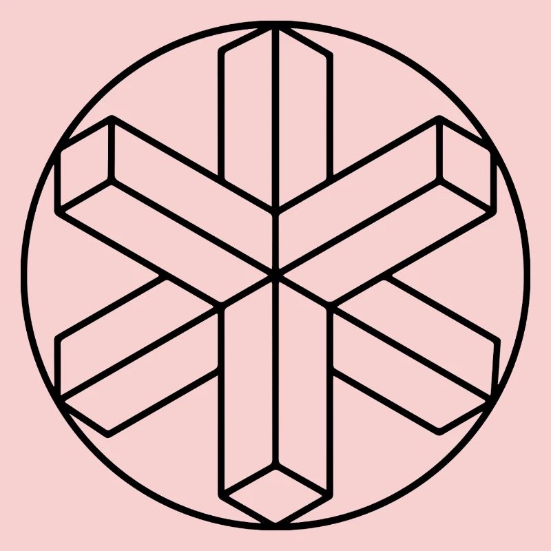 Geometric Snowflake Crop Circle