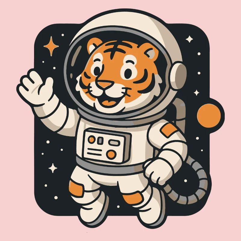 Adventurous Astronaut Tiger