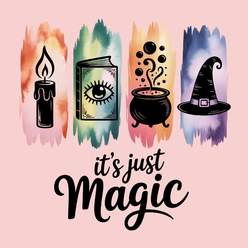 It's Just Magic Mystical Witchcraft Symbol Artwork