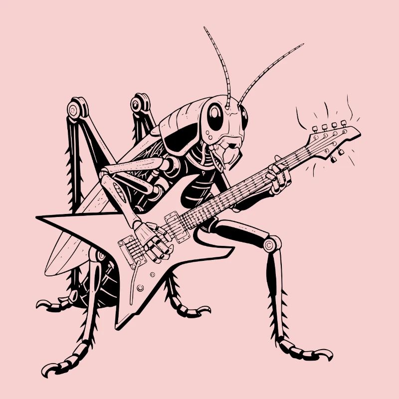  Grasshopper guitarist