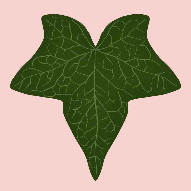 Elegant Green Ivy Leaf Pattern