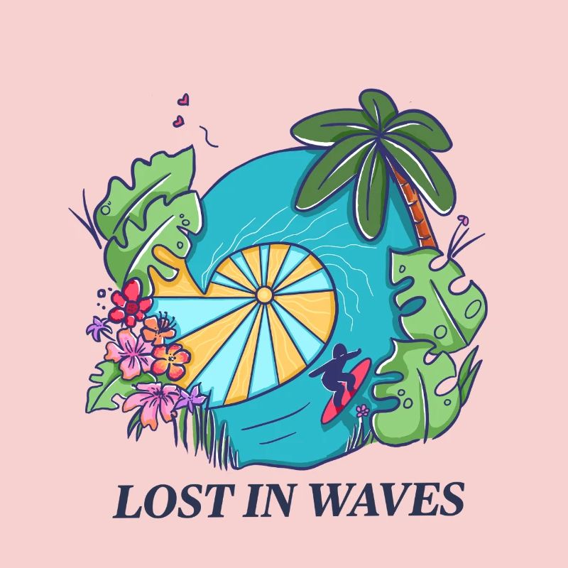 Perdu dans les vagues - Conception de vibrations de surf tropicales