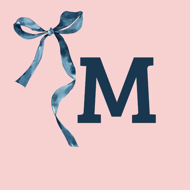 Monogramme m idée cadeau 