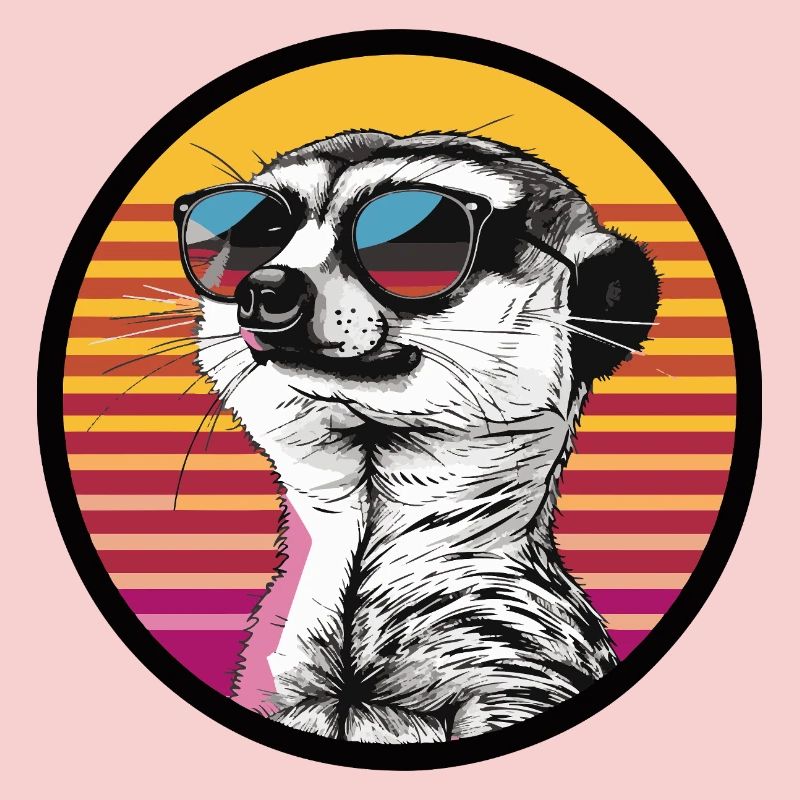 Weasel in Retro Sunglasses