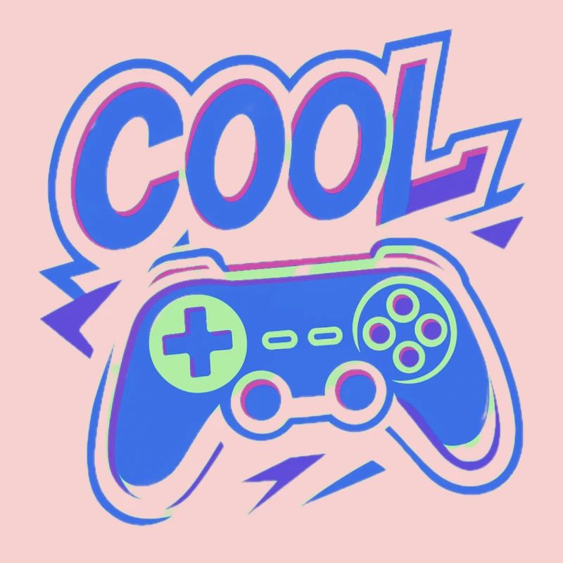 Neon Gaming Controller