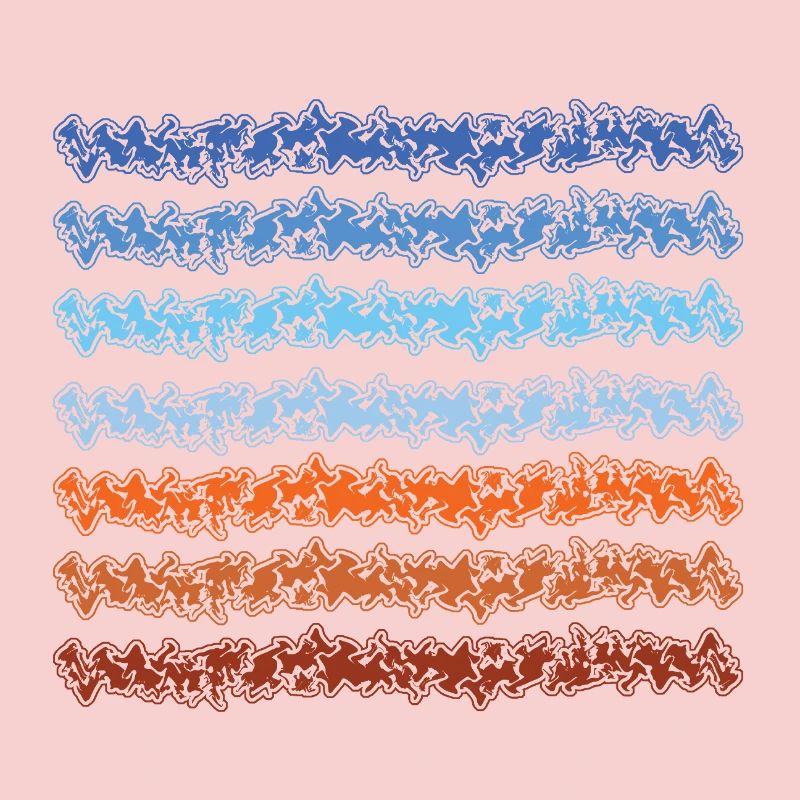 Abstract gradient lines design