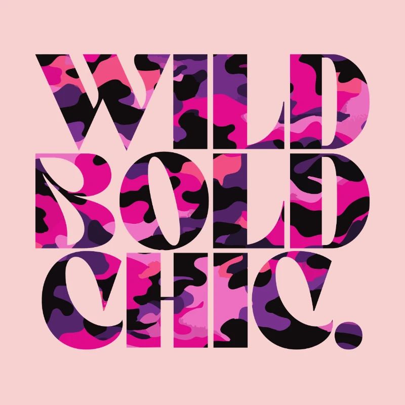 Wild Bold Chic Camo Pattern Design