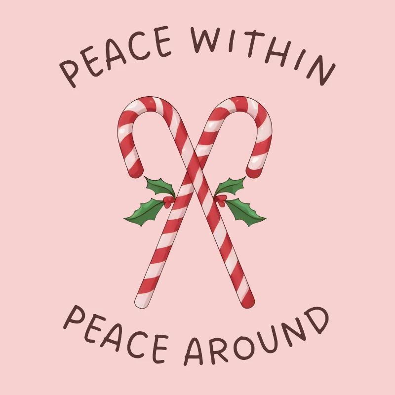Candy Canes Mistletoe – Peace Within Around