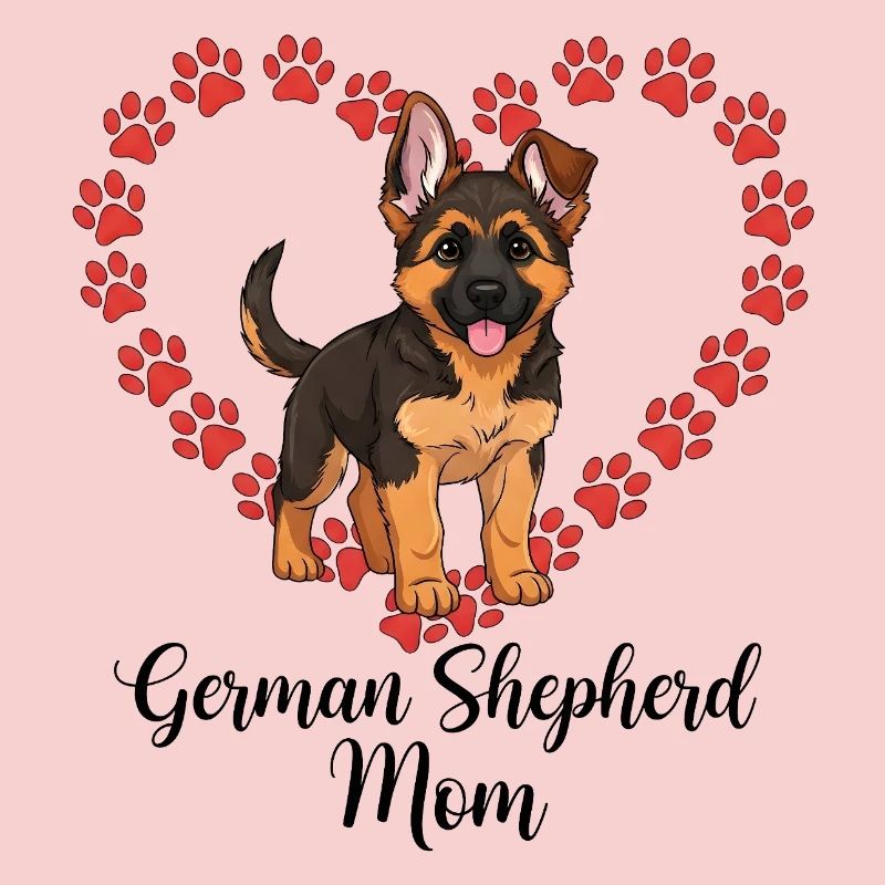 Schäferhund Mama Herz