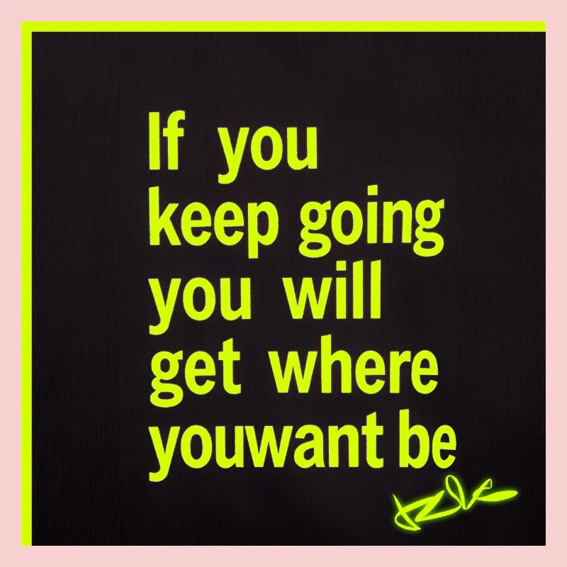 Lasting motivation neon text