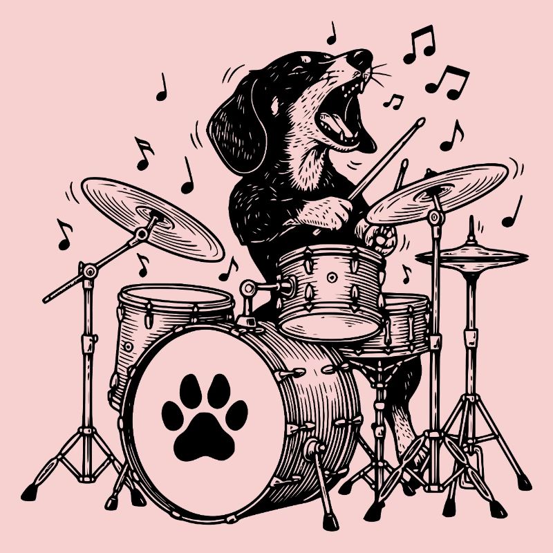Teckel musical Drummer Art