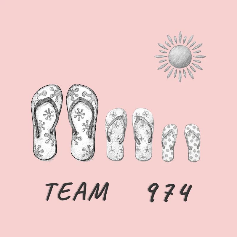 Team 974 Savates  Soleil Dessin Graphique