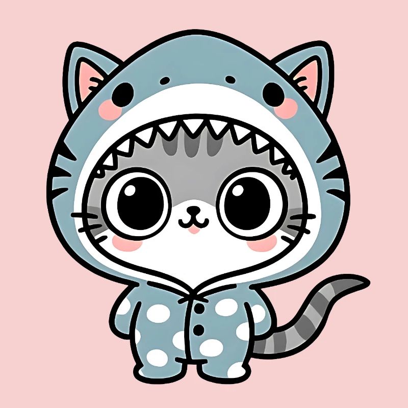 Cat Shark Cuddle Onesie
