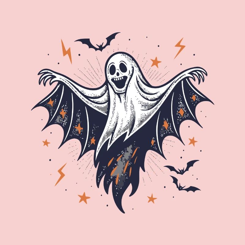 Fantôme Halloween Ailes Déployées