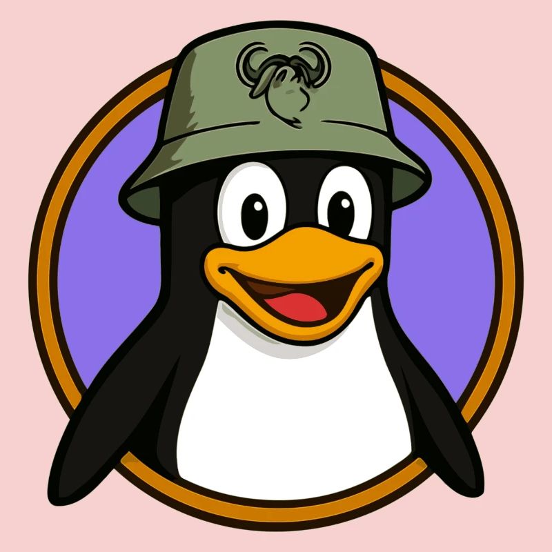 Tux Linux + GNU Hat
