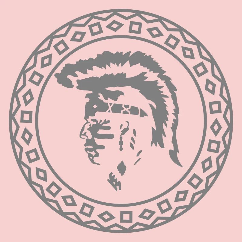 Indigenous Head Silhouette Feather Band