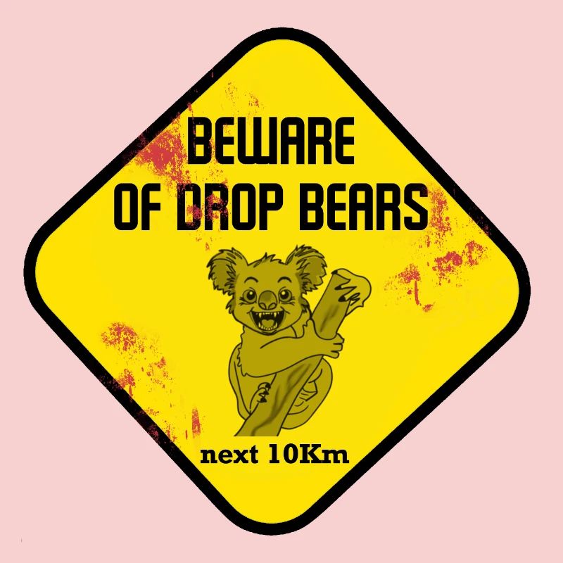 Signe d’avertissement : Drop Bears
