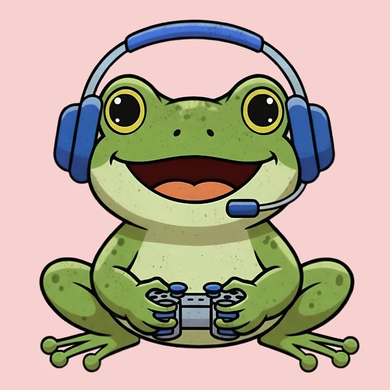 Frog while gaming