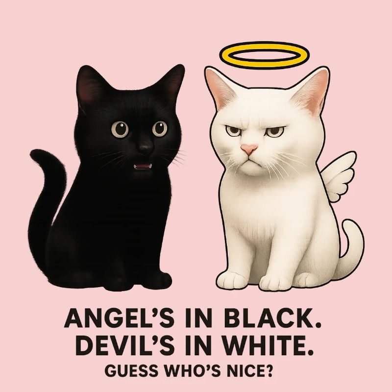 Angel vs. Devil Cats