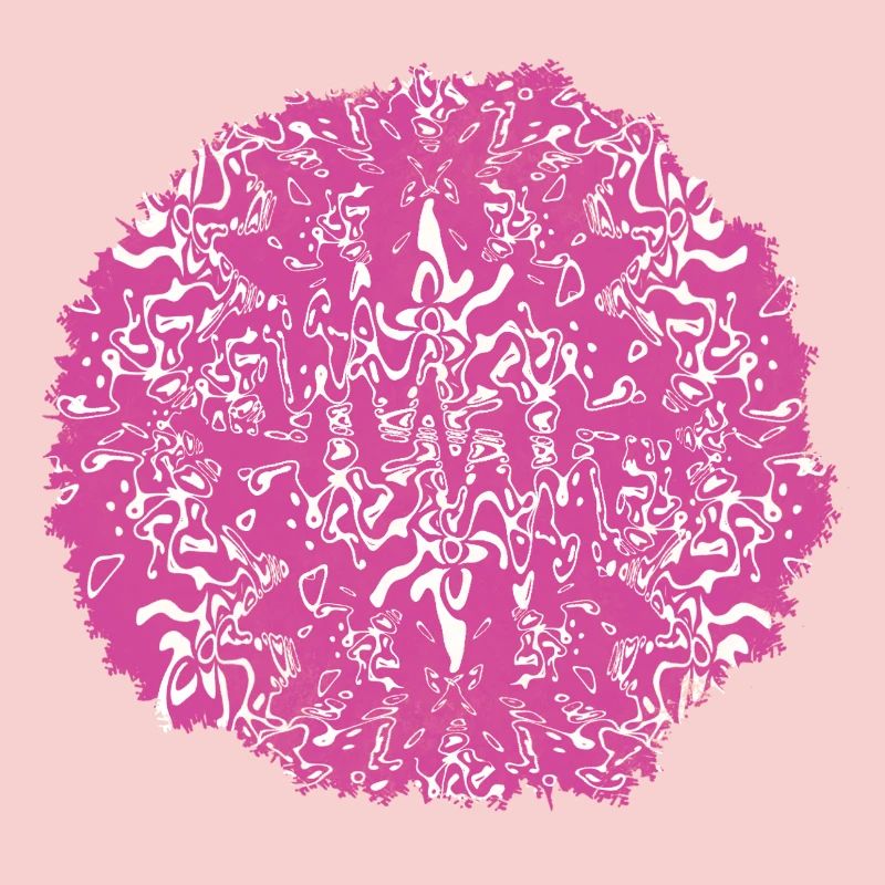 Circle Rose Pink Pattern