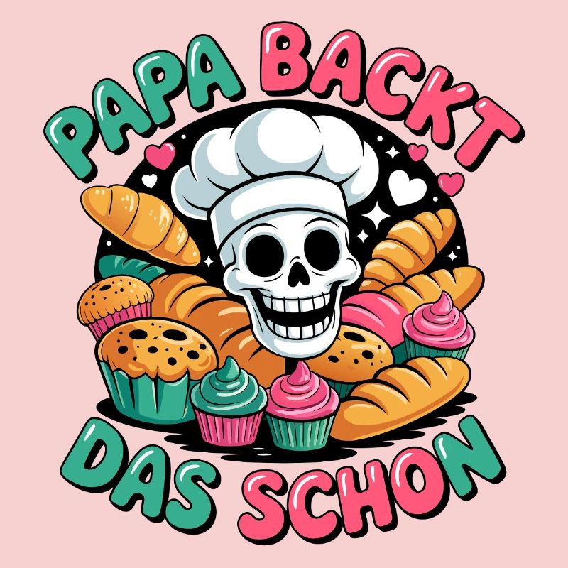 Dad bakes it nicely