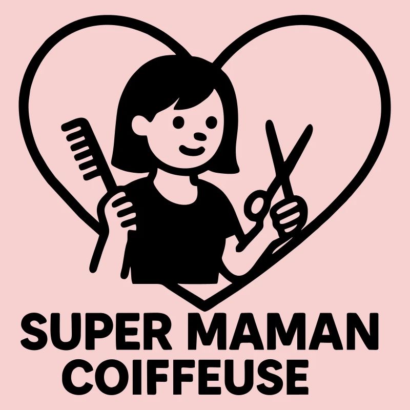 Super maman coiffeuse – Cœur coiffure