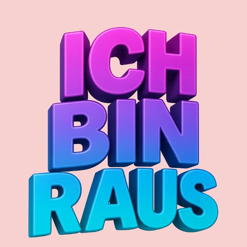 Ich Bin Raus 3D Gradient