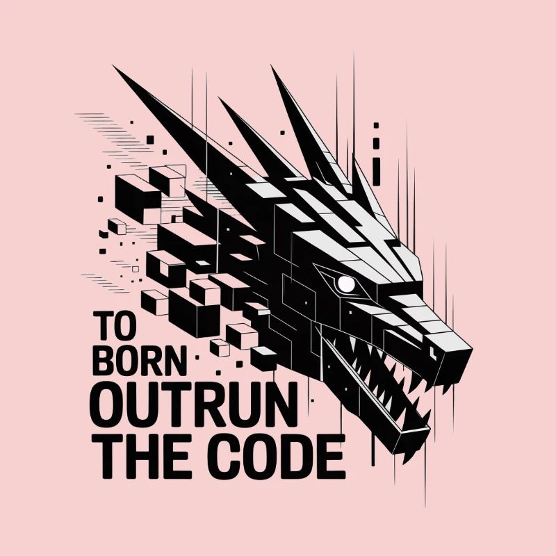 Dragon géométrique Outrun le Code