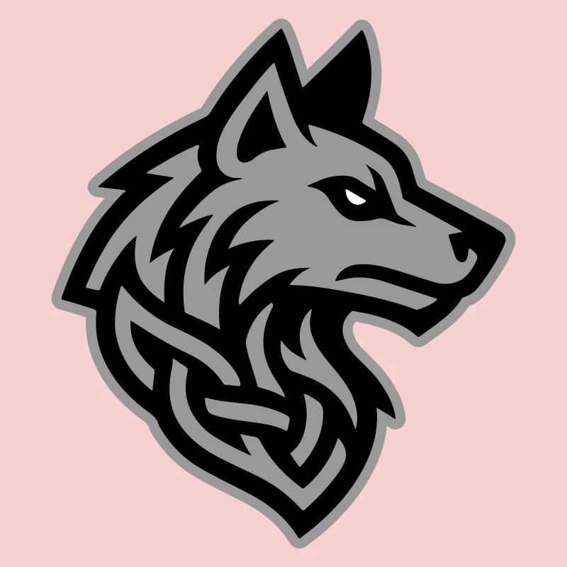 Wolf Kopf Wikinger