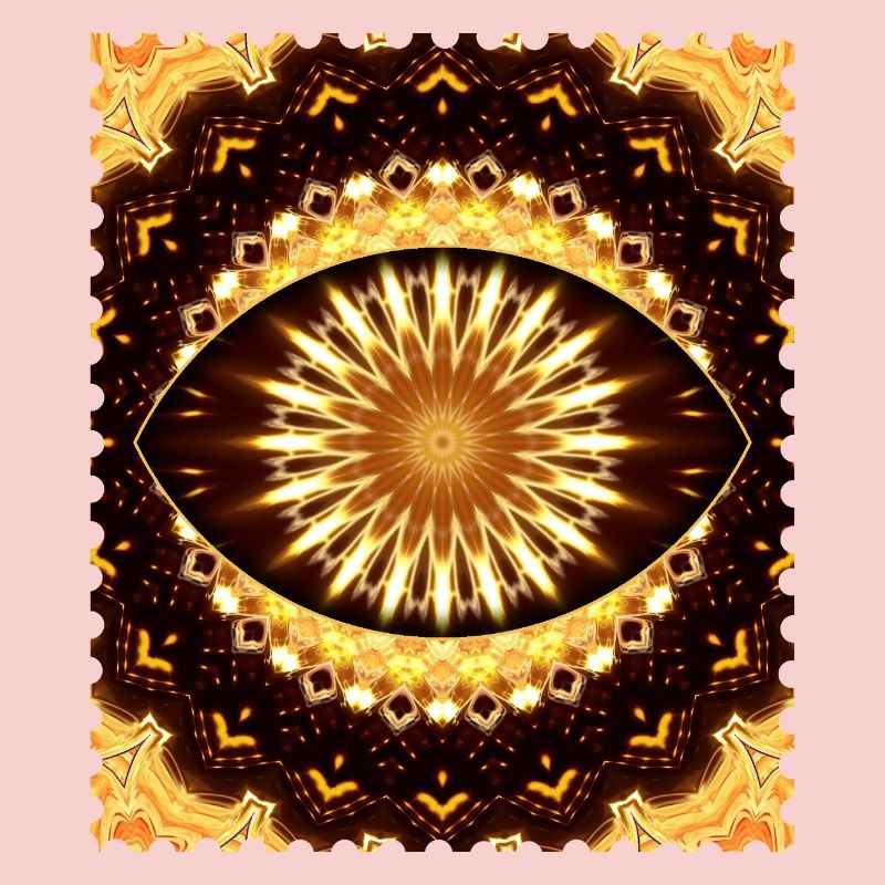 Kaleidoscope Fire Eye Pattern