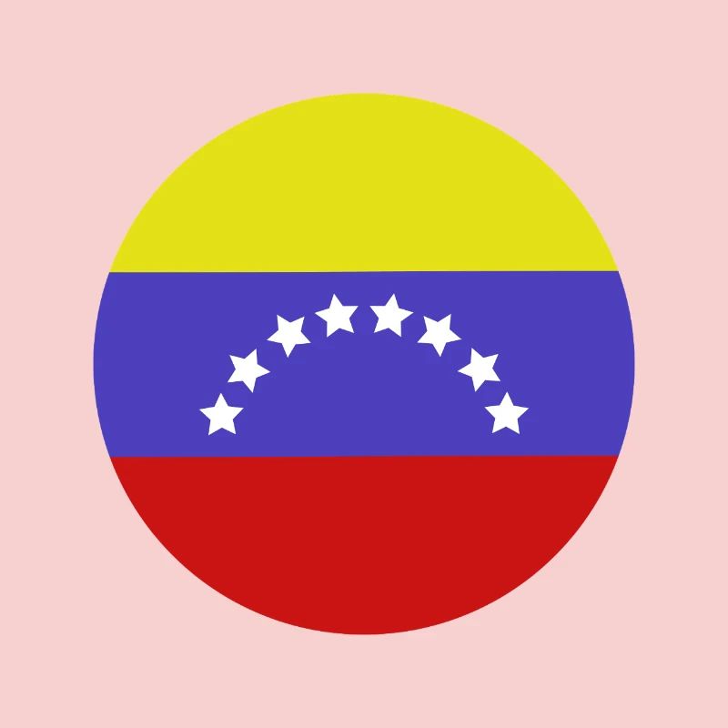 Drapeau rond du Venezuela