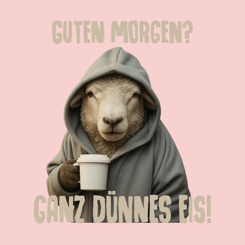 Café du matin avec sweat à capuche mouton
