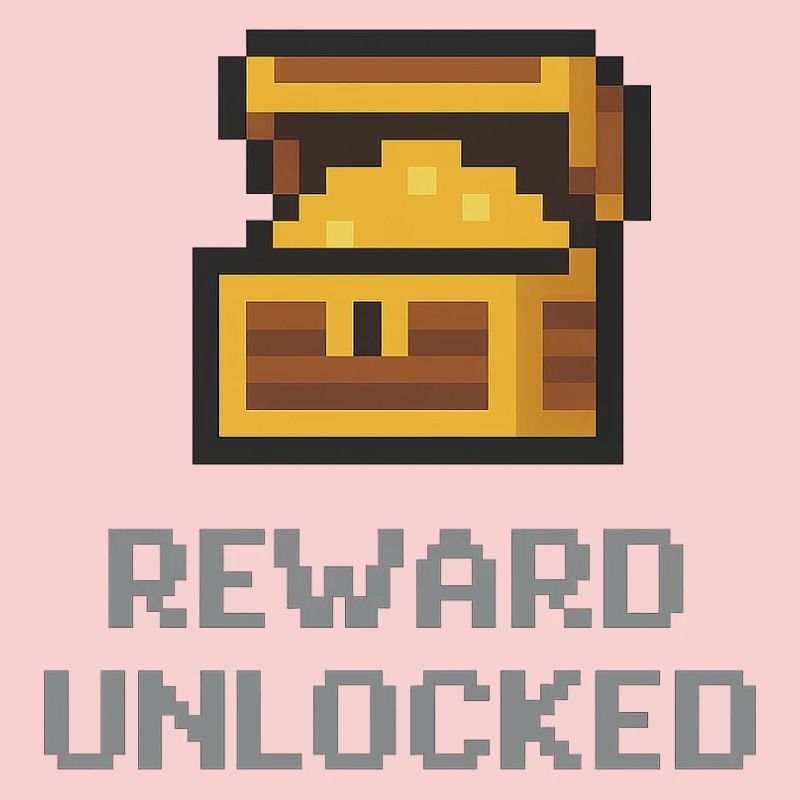 Récompense du coffre de pixels débloquée