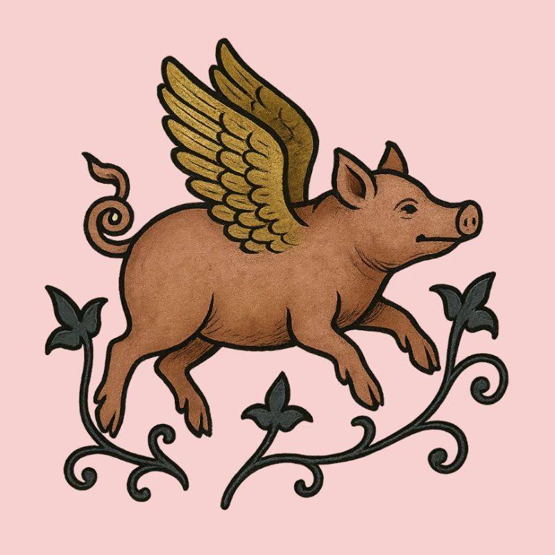 Winged pig MARGINALIA