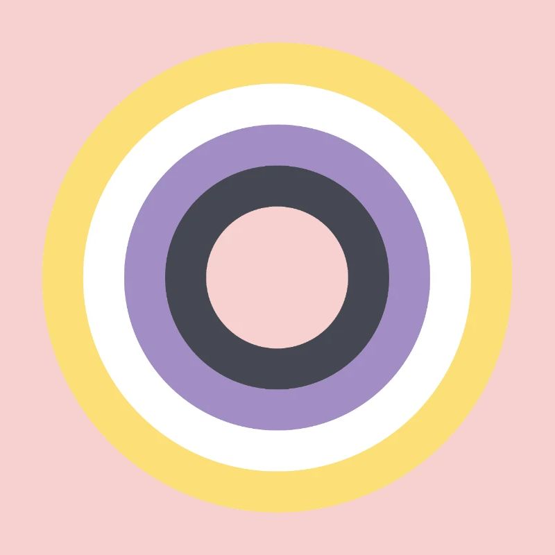 Concentric Ring Palette LGBTQ Non Binary