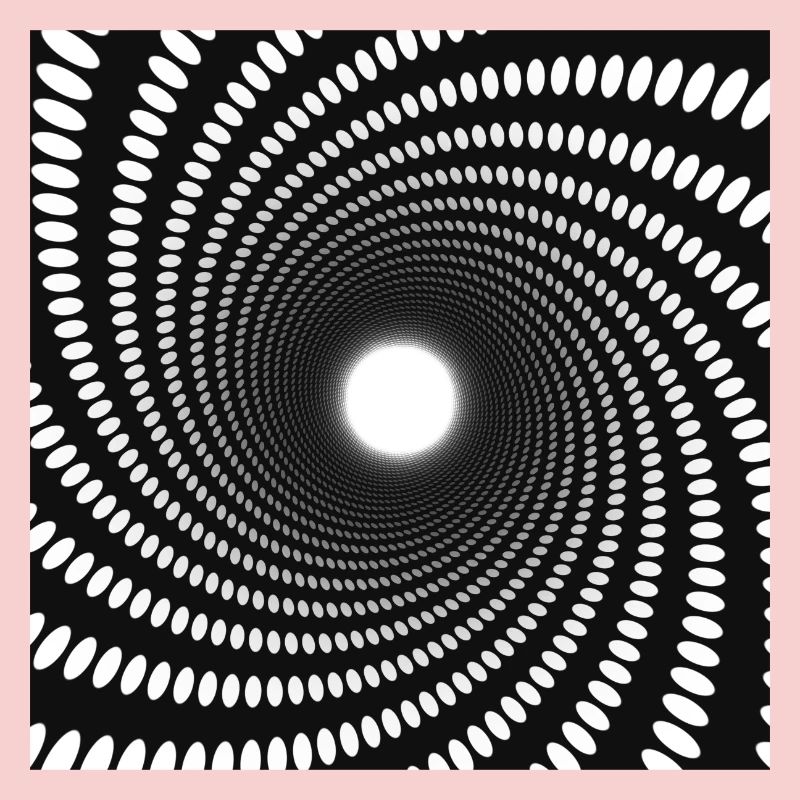 Hypnotic Dot Spiral Vortex