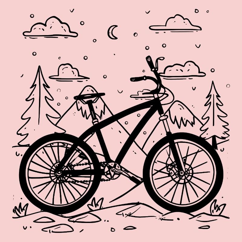 Mountain Biking Comic Style