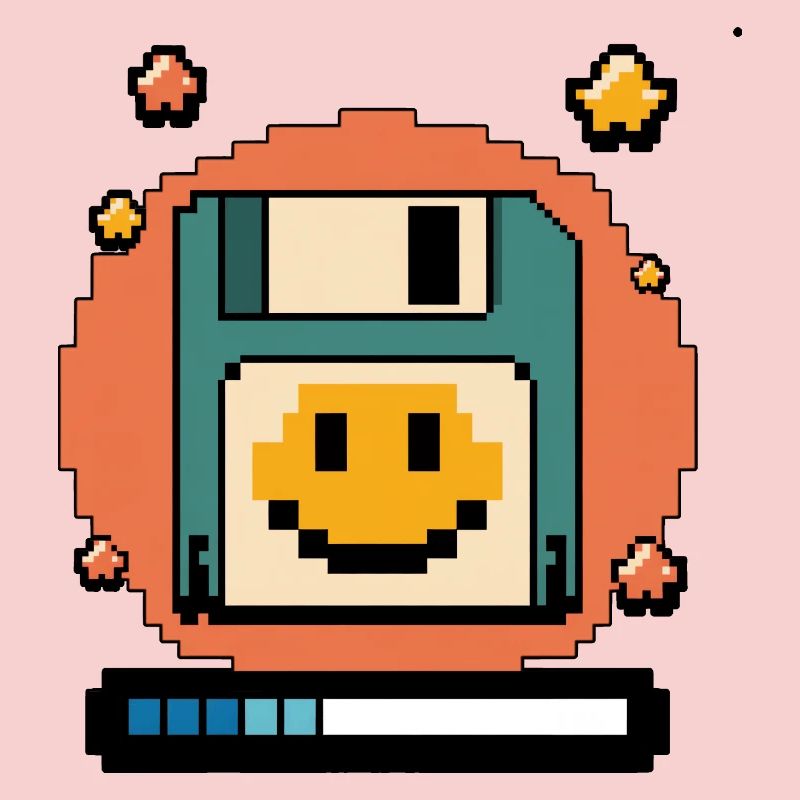 Floppy Disk Retro Internet