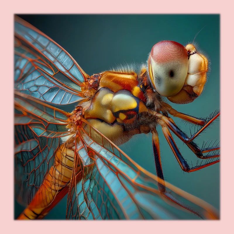 Graphisme macro de la faune de Dragonflies