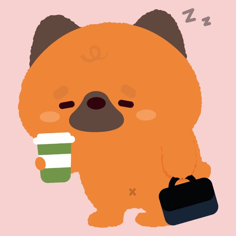 Sleepy German Shepherd Coffee