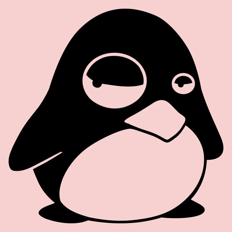 Grumpy Tux – Funny Linux Penguin for Nerds