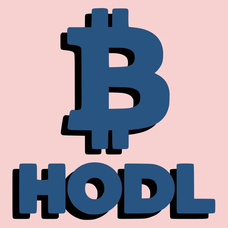Bitcoin HODL Logo Lettering Crypto